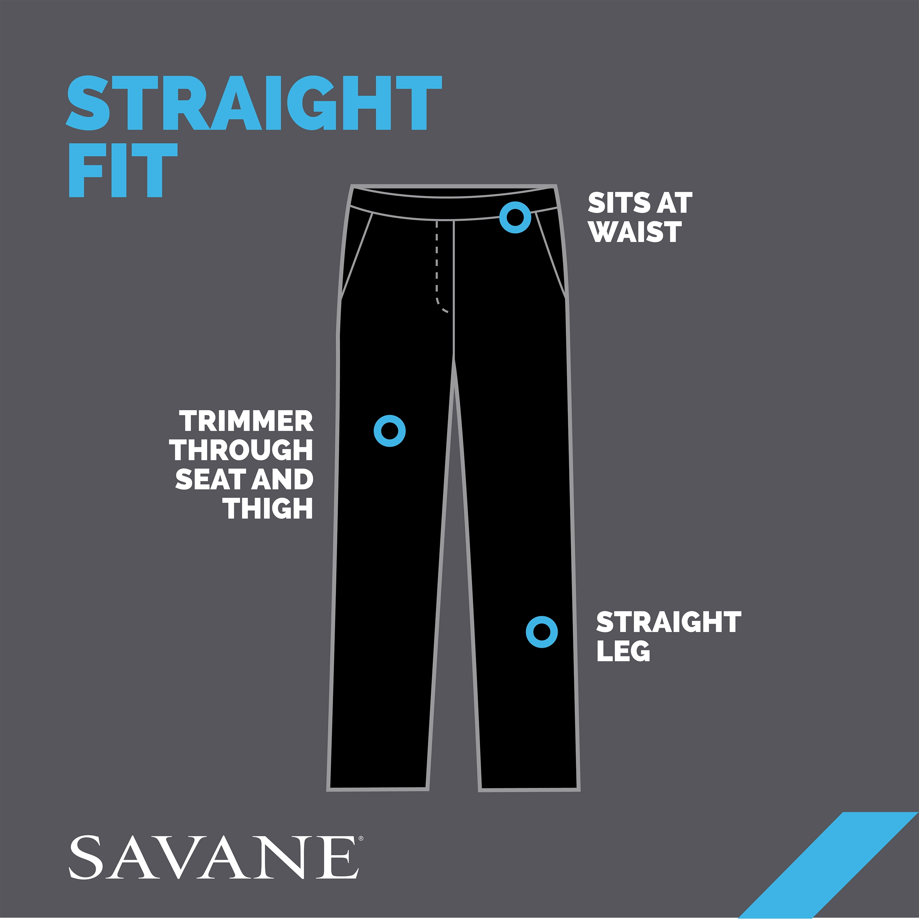 Savane Men's Flat Front Ultimate Performance Chino Pants