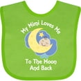 thumbnail image 3 of Inktastic My Mimi Loves Me to the Moon and Back Boys or Girls Baby Bib, 3 of 4