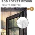 thumbnail image 5 of Farmhouse Kitchen Curtains, Rustic Farm Animals Red Warehouse Windmill Cow Chicken Retro Rural Country Style Window Curtains for Cafe Bedroom Living Room 2 Panels, 42"x63" Inch, 5 of 6