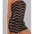 thumbnail image 2 of XXXITICAT Women's Strapless Off-Shoulder Short Overall Sexy Summer Beach Print Jumpsuits(CO,XL), 2 of 4