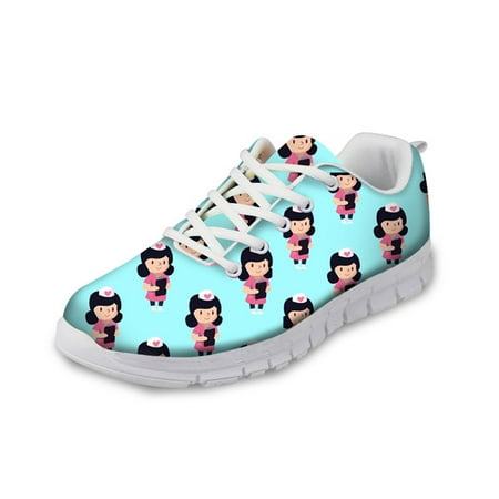

Cartoon Nurse Pattern Sport Running Jogging Shoes For Women Casual Sneakers Flats Female Woman Comfortable Ladies Shoes Girls