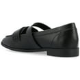 thumbnail image 5 of Journee Womens Caspian Square Toe Loafer Flats, 5 of 10