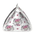 thumbnail image 3 of Lsque Cartoon Poodle Dog Printed Long Tissue Box Cover Holder, Facial Paper Organizer Dispenser,Triangle with Bottom Belt, PVC Leather Decorative Organizer, 3 of 9