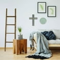 thumbnail image 4 of Ekena Millwork Vintage Farmhouse 4 Rung Barnwood Decor Pebble Grey Ladder, 4 of 14
