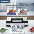 thumbnail image 4 of Liquid Vacuum Sealer Machine, 90Kpa Vacuum Sealer Machine Preservation Dry/Moist/Liquid Modes, LED Indicator Light, Handle Locked Design, Built-in Cutter and Bag Storage, Removable Drip Tray, 4 of 7