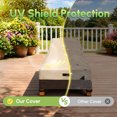 thumbnail image 5 of MR. COVER Waterproof Patio Chaise Lounge Cover, 600D Heavy Duty Outdoor Lounge Chair Covers, UV Resistant Patio Furniture Covers,86"L x 34"W x 34"H, 2 Pack, Brown & Khaki, 5 of 10