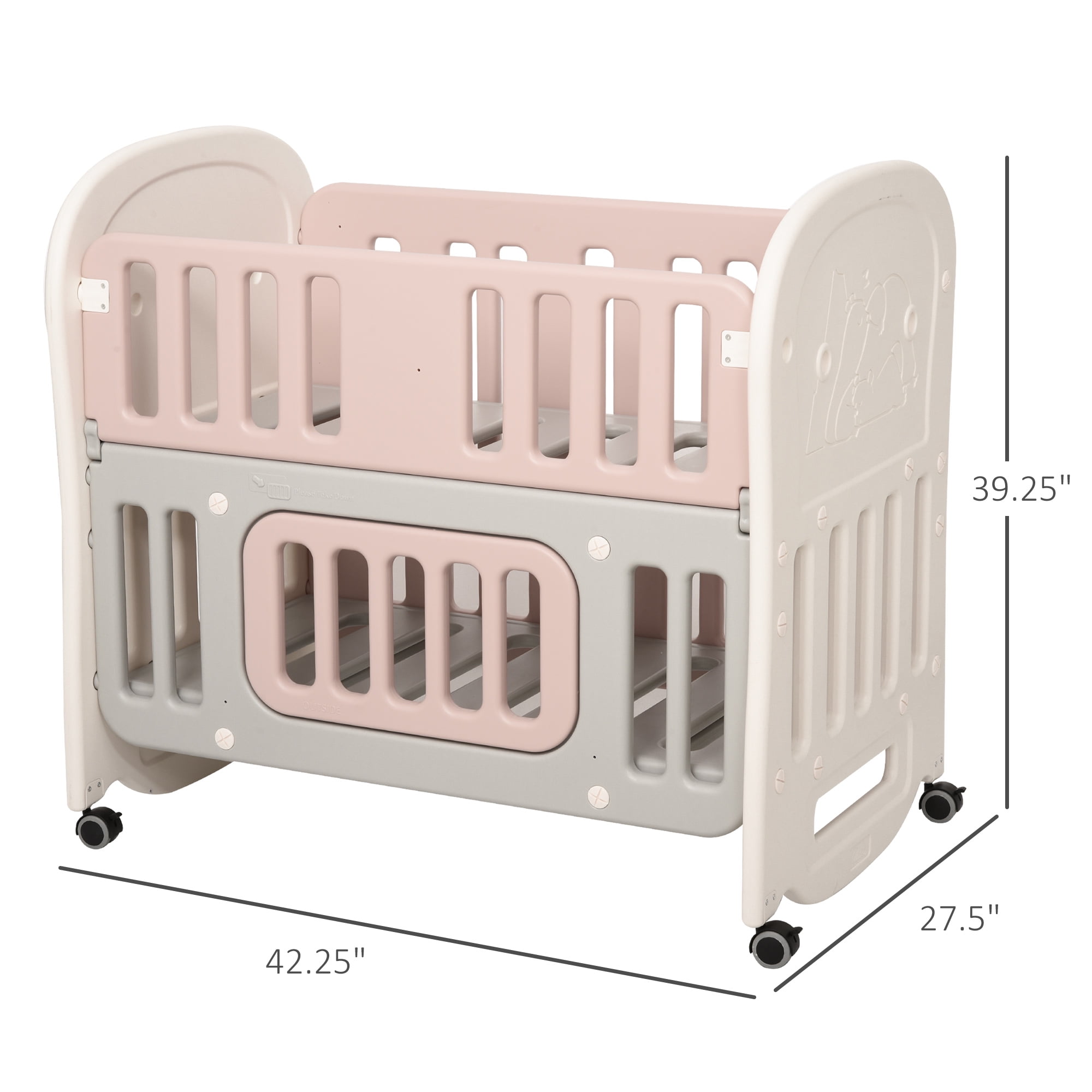 baby cot with cradle