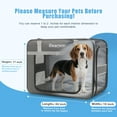 thumbnail image 3 of Extra Large Pet Cat Carrier with Wheels, Pet Carrier for 2 Cats or Medium Dog, 24" X 15" X 17" Portable Dog Cat Crate for Large Cat, Support up to 40 Lbs, Grey, 3 of 10