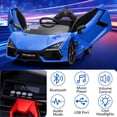 thumbnail image 4 of EastVita 12V Kids Ride On Car, Licensed Lamborghini Revuelto Electric Car for Kids Over 37 Months, Battery Powered Sports Car Toy blue, 4 of 7