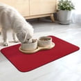 thumbnail image 2 of Red Dish Drying Mats for Kitchen Counter, Solid Color Absorbent Coffee Bar Mat with Non-slip Rubber Backed Quick Drying Dish Rack Pad 12"x16", 2 of 9