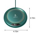 thumbnail image 3 of Mug Warmer Upgrade Coffee Warmer & Cup Warmer for Desk with 3 Temperature Settings More Hot Coffee Mug Warmer with Timer 4H Auto Shut Off for Keep Flavor for Cocoa, Tea, Water, Milk (Green), 3 of 6