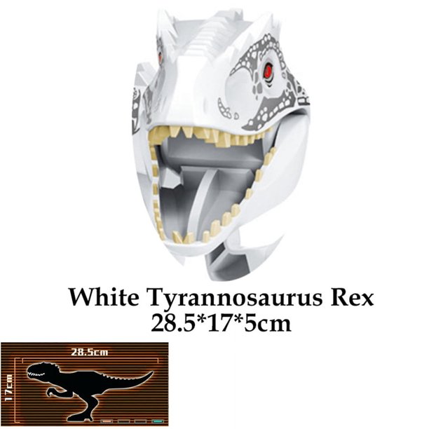 Figura de dinosaurio Jurásico de gran tamaño, Tiranosaurio Rex, IndoRaptor, Triceratops, juguete de bloques de construcción, regalo