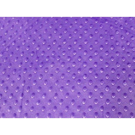 Minky  Dot Fur Fabric, by   (Light Purple)
