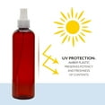 thumbnail image 5 of Cornucopia Brands 8oz Amber Brown PLASTIC Spray Bottles w/ White Fine Mist Atomizers (6-Pack); Brown Plastic Spritzer Bottles, 5 of 10
