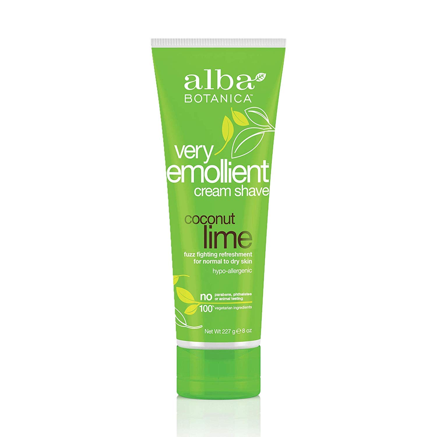 Very Emollient Coconut Lime Shave Cream, 8 oz.