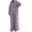 Purple, variant on Cxenplz Flannel Plush Winter Nightgowns for Women Loose Long Sleeve Comfy Fuzzy Soft Sleepwear Pajama Dress with Pockets