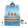 thumbnail image 3 of Miumaeov Personal Sauna Home Sauna Lightweight Portable Personal Steam Sauna Spa for Relaxation at Home 99 Minute Timer 1000 Watt Steam Generator Chair Included, 3 of 7