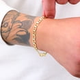 thumbnail image 2 of Nuragold 10k Real Yellow Gold Solid Mariner 6mm Chain Anchor Link Bracelet (7"-9") Italian Jewelry for Men & Women, 2 of 9