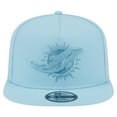 thumbnail image 2 of Men's New Era  Light Blue Miami Dolphins Color Pack A-Frame 9FIFTY Snapback Hat, 2 of 5