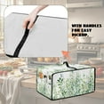 thumbnail image 5 of Renewold Small Appliance Cover for Toaster Oven with Accessory Pockets Stain-Resistant Dust-Proof Microwave Oven Small Appliance Cover Case, 22.5 x 18.5 x 13 Inches, Leaf Green White, 5 of 7