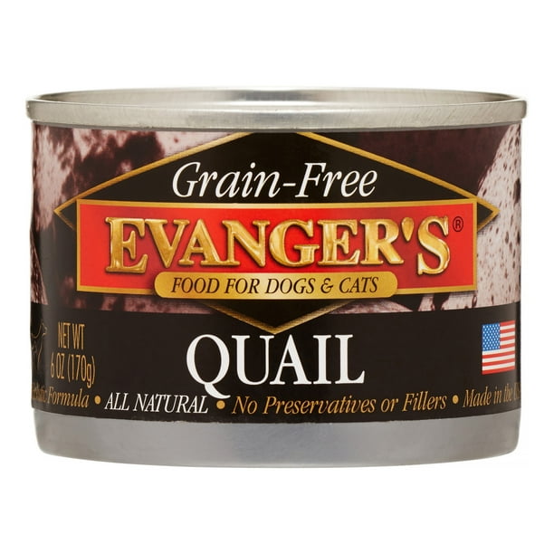 Evangers GrainFree Quail Wet Dog Food, 6 Oz