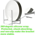 thumbnail image 5 of 2 Piece 12 * 14Cm Plate Shelf Organizer Plate Racks Metal Dying Rack Vertical Tableware Storage Organizer For Kitchen Countertop Cupboard Cupboard Camper (White), 5 of 5
