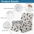 thumbnail image 6 of Renewold Dachshund Paw Gray Recliner Chair Cover Thick Reclining Cover Stay in Place Lazy Boy Recliner Chair Slipcover 4 Pieces Living Room Home Decor Heavy Duty, 6 of 8