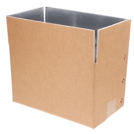 Milisten Refrigerated Cardboard Box with Aluminum Foil Lining for Seafood Shipping