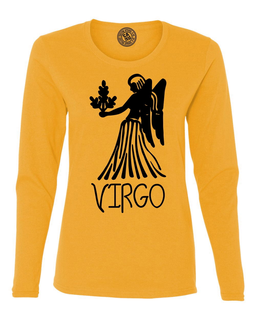 Custom Apparel R Us Virgo Zodiac Signs Birthday Womens Long Sleeve T