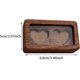 thumbnail image 4 of Caja de madera para anillos, caja para anillos de boda, caja cuadrada de madera personalizada, para bodas rústicas y compromisos (1 pieza), talla única, 4 of 5