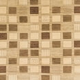 thumbnail image 1 of Ahgly Company Indoor Square Abstract Chocolate Brown Checkered Area Rugs, 4' Square, 1 of 6