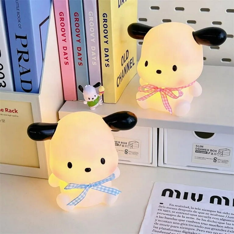 Sanrio Pochacco Night Light Kawaii Children Bedroom Bedside Lamp