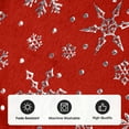 thumbnail image 6 of SANMADROLA Christmas Tree Skirt,48 inch Red Merry Christmas Tree Skirt with Gold Snowflake Faux Fur Christmas Decorations,Xmas Tree Base Mat for Indoor Outdoor Holiday New Year Party Home Decorations, 6 of 7
