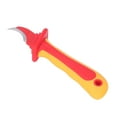 thumbnail image 3 of Electrician Knife, Insulated Cutter Stainless Steel Blade Sickle Type Ergonomic Design  for Electric Cable Repair, 3 of 8