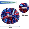thumbnail image 2 of 2PCS/6PCS Metallic Pom Poms Cheerleading with Baton Handle Cheer Pompoms for Kids Adults Team Sports Spirit Party Cheering, 2 of 6