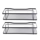 thumbnail image 2 of Organizador de pared para baño, estantes de ducha de acero al carbono adhesivos a prueba de óxido con ganchos para inodoro y cocina, color negro, 2 of 14