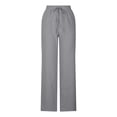 thumbnail image 5 of IROINNID SweatPants For Men Solid Color Loose Half Waist Pockets Long Pants Elastic Waist Pants, 5 of 9