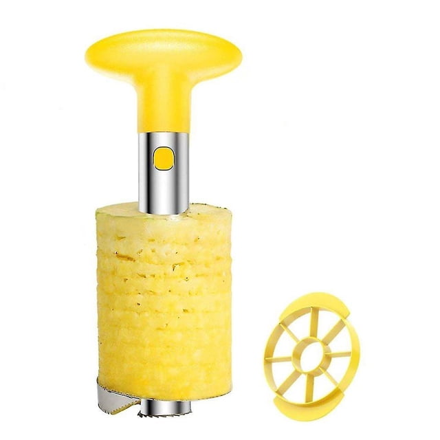 Pelador y descorazonador de piña, cortador, herramienta de fruta de acero inoxidable Afortunado Sencillez
