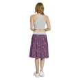 thumbnail image 5 of Women's Floral Vibrant Leaf Branches Nature A-line Printed Skirt Casual Wear, S, Plum Violet Pink, by Ambesonne, 5 of 6