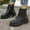 Black, variant on Woman Ankle Boots Flat Heel Shoes Lace Up Winter Fall Shoes Daily Short Footwear Booties
