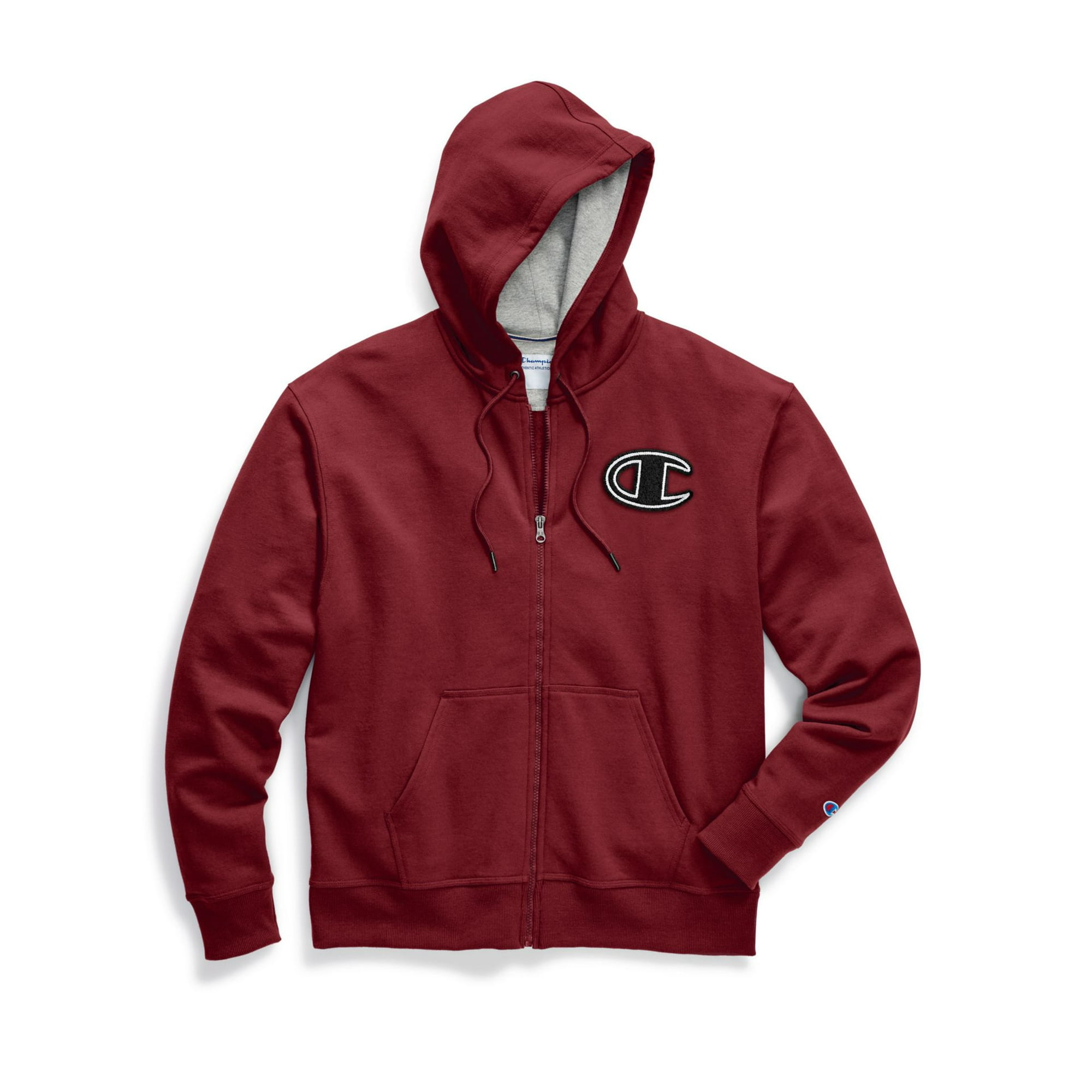 Champion Mens Powerblend Fleece Zip Hoodie XL Chainstitch Cherry Pie Walmart