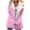 Pink, variant on Sherpa Lined Jackets for Women Classic-Fit Solid Button Down Open Front Cardigan Jacket Oversized Faux Fur Long Sleeve Lapel Outerwear with Pockets