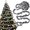 Black White, variant on 6PCS Plaid Christmas Tree Garland Rustic Craft Garland Christmas Tree Ribbon for Christmas Crafts Decoration, Floral Bows Craft, 9 Feet