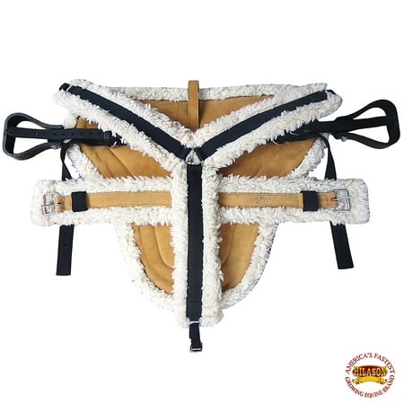 Hilason Western Horse Suede Leather Bareback Pad, Breast Collar & (Best Girths For Horses)