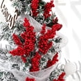 thumbnail image 7 of 5 Pcs Artificial Red Berry Picks for Christmas Tree,8.66 inch Red Berries Stems,Christmas Holly Berry Branches,Xmas Berries Branches Decoration,Faux Holly Berry Twigs for Xmas Tree Ornaments,Z-Red, 7 of 7