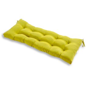 Blazing Needles Patterned Outdoor Spun Polyester Bench Cushion 60