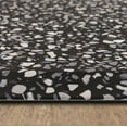 thumbnail image 2 of Terrazo Tile Black Polyester Kitchen Mat 18x30, 2 of 5