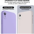 thumbnail image 3 of TEMOGU-Compatible with iPhone XR Case, Upgraded Liquid Silicone with [Flat Edges] [Camera Protection] [Soft Anti-Scratch Microfiber Lining] Phone Case for iPhone 10 XR 6.1 inch - Light Purple, 3 of 4