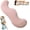 Pink, variant on Pea Pod Body Pillow for Side Sleeper, Pea Pod Body Pillow for Adults, S Shaped Full Bodys Support Pillows for Adults, Washable Cover Long Bodys Pillows for Back Support Sleeping (Grey)