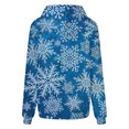 thumbnail image 3 of Pntutb Moda Mujer Navidad Impreso Bolsillo Blusa De Manga Larga Casual tops Sweatershirt Botón Sudaderas Con Capucha Pntutb Pntutb-1673, 3 of 4